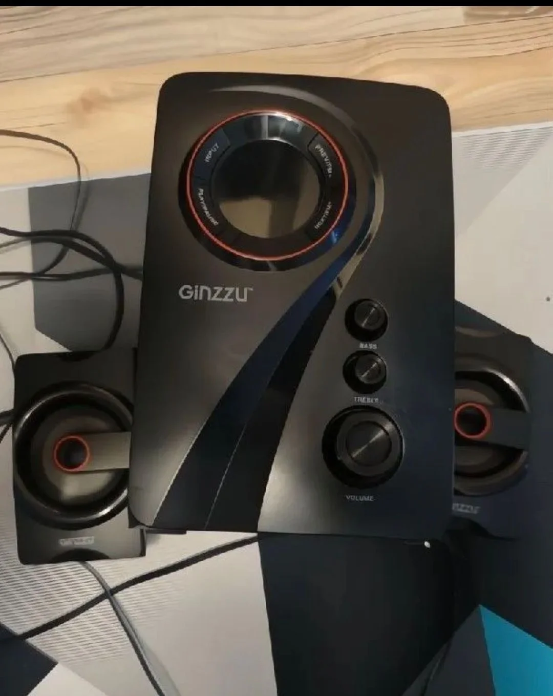 Колонки ginzzu 406 с сабвуфером