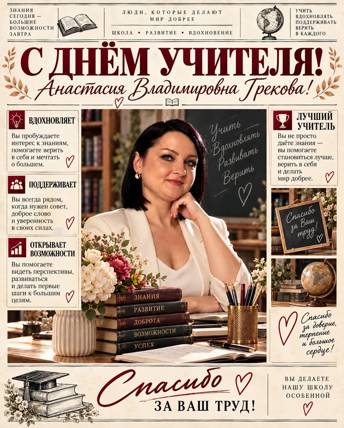 Открытки ИИ на День учителя - миниатюра 7
