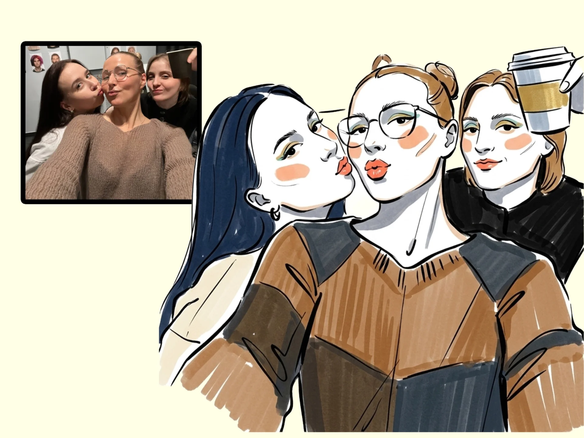 ПОРТРЕТ В СТИЛЕ VOGUE / FASHION ILLUSTRATION ПО ФОТО ✨ - изображение 1