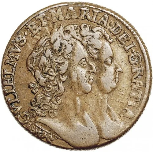 Монета 1693г копия. - миниатюра 2
