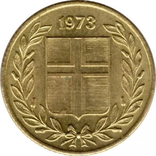 Монета Исландии 1973 - миниатюра 2