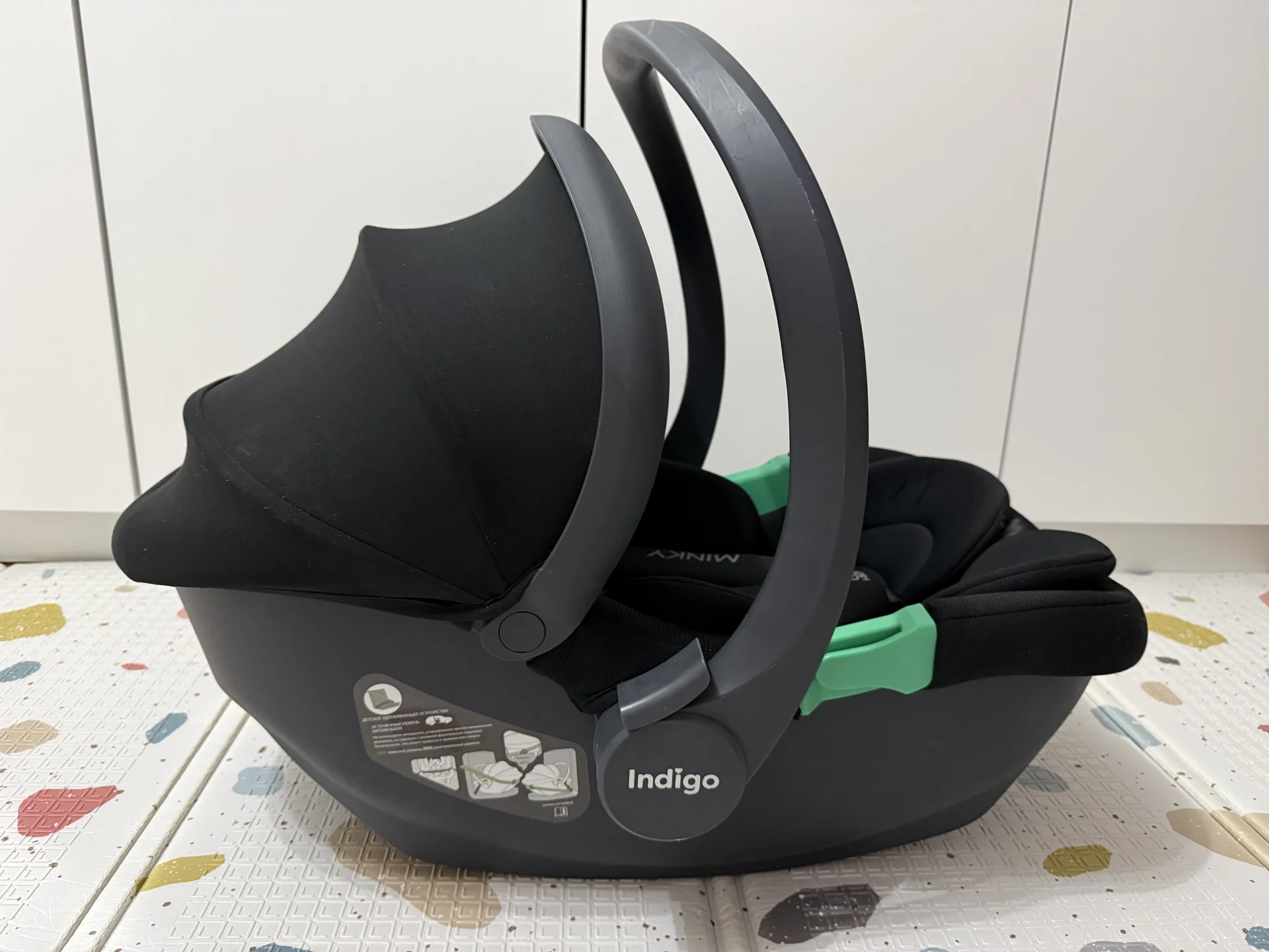 Автолюлька indigo minky i-size - миниатюра 2