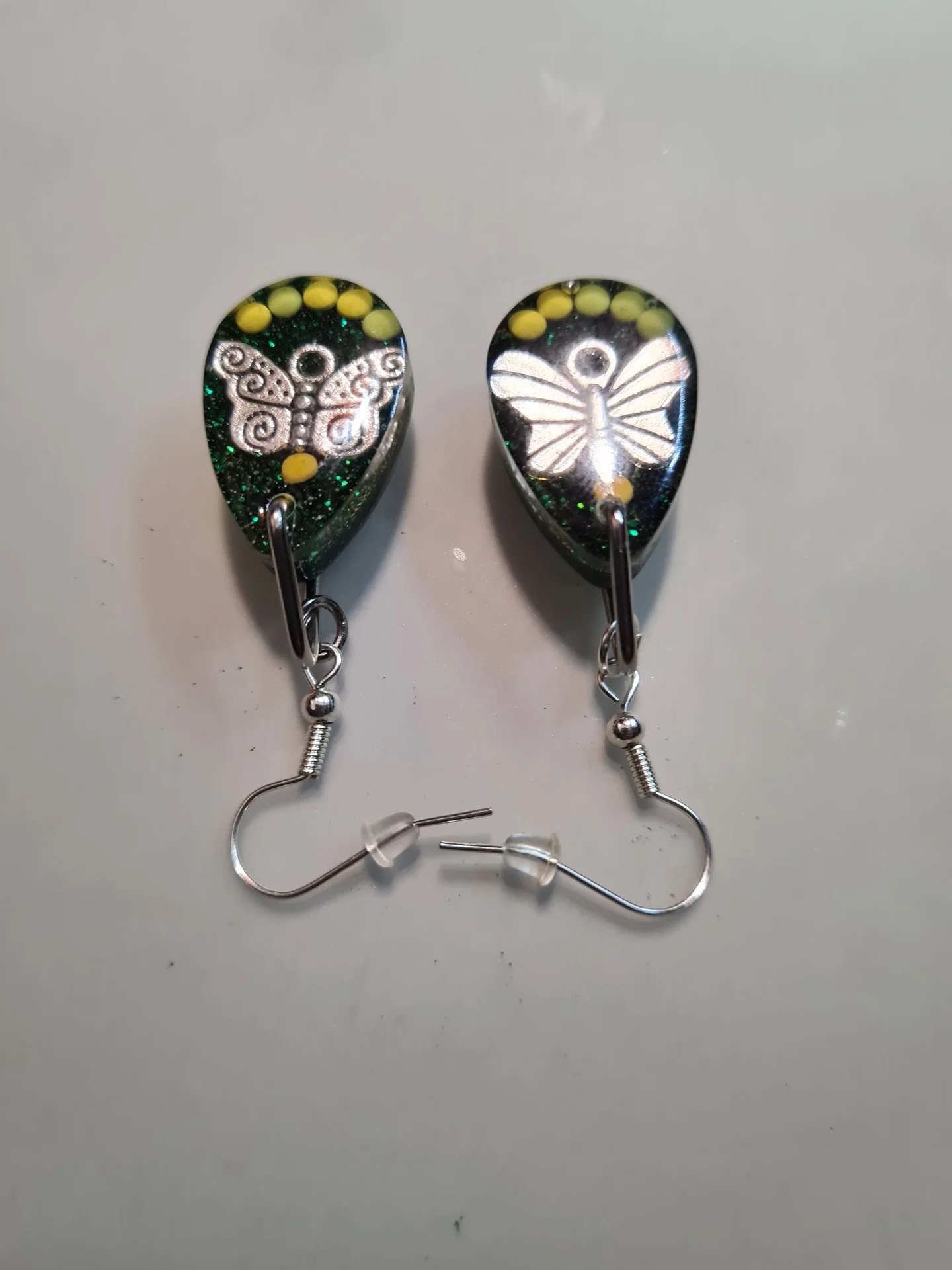 Продам серёжки из эпоксидной смолы - миниатюра 4