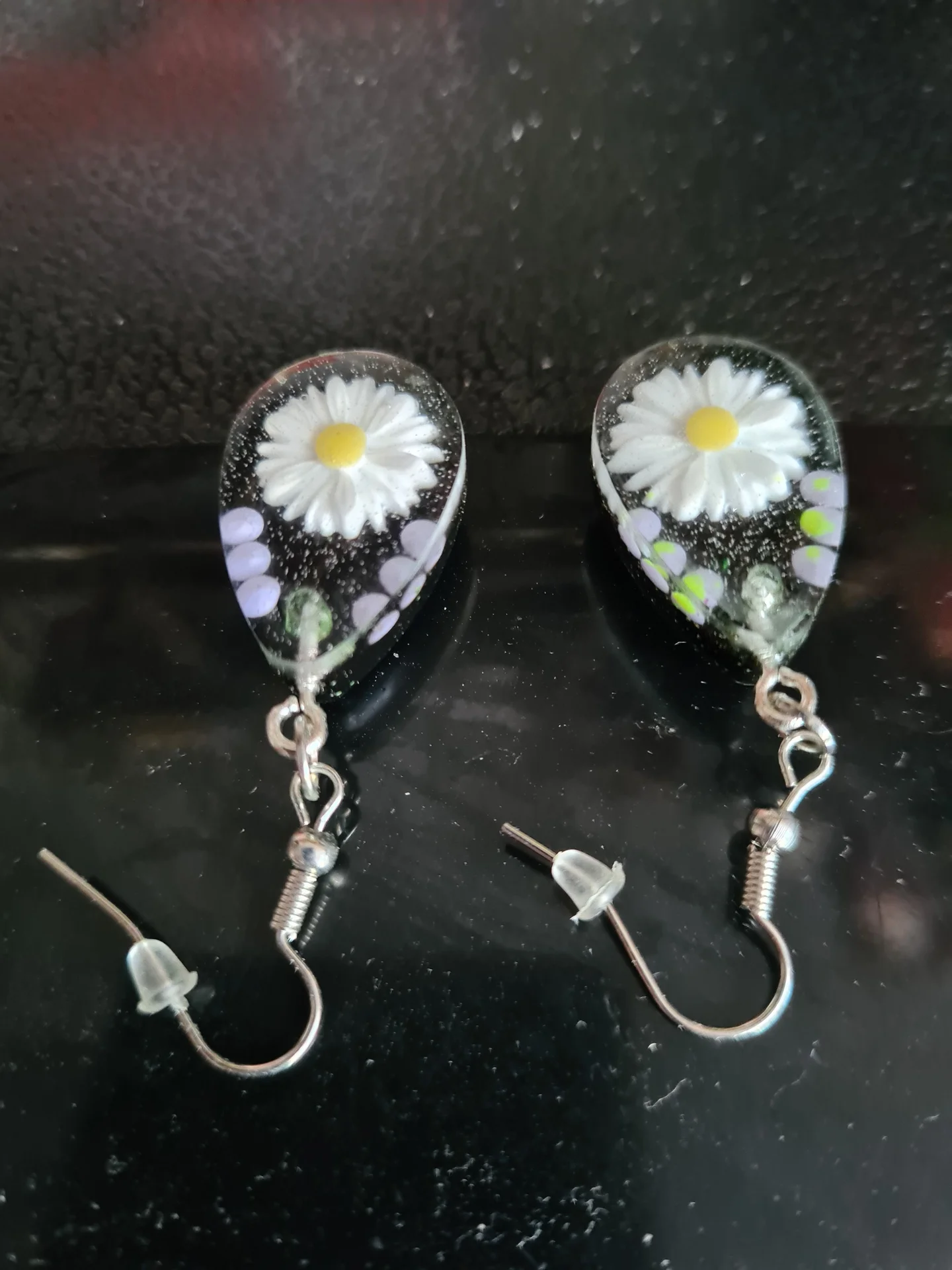 Продам серёжки из эпоксидной смолы - миниатюра 8