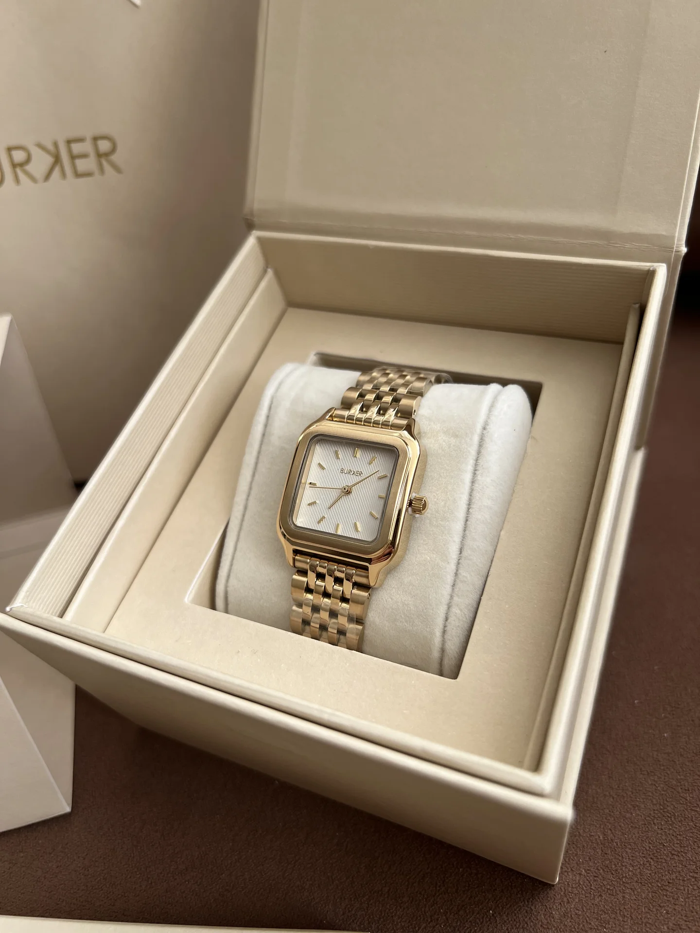 Часы Burker Macy Gold White - миниатюра 2