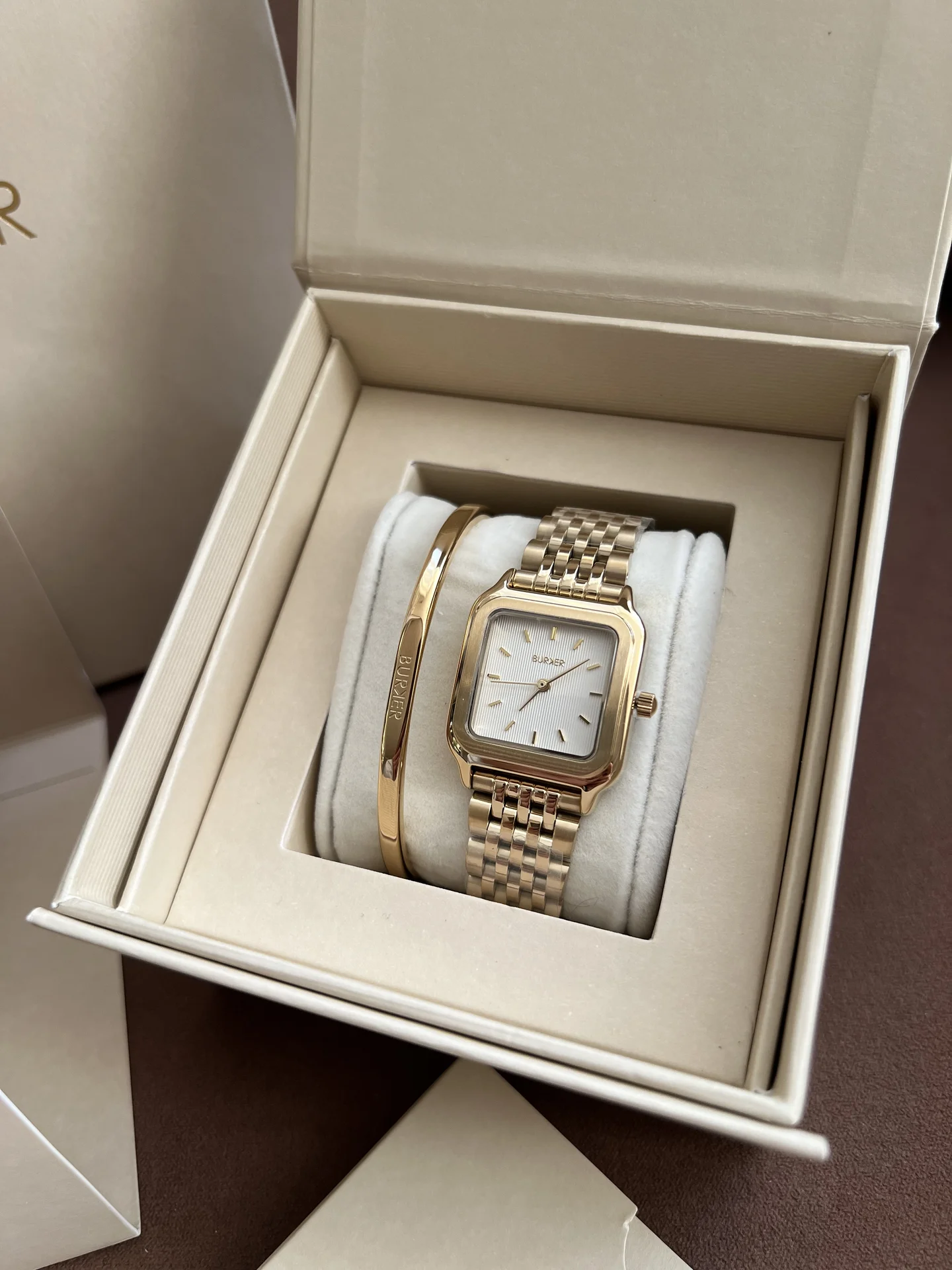 Часы Burker Macy Gold White - миниатюра 5