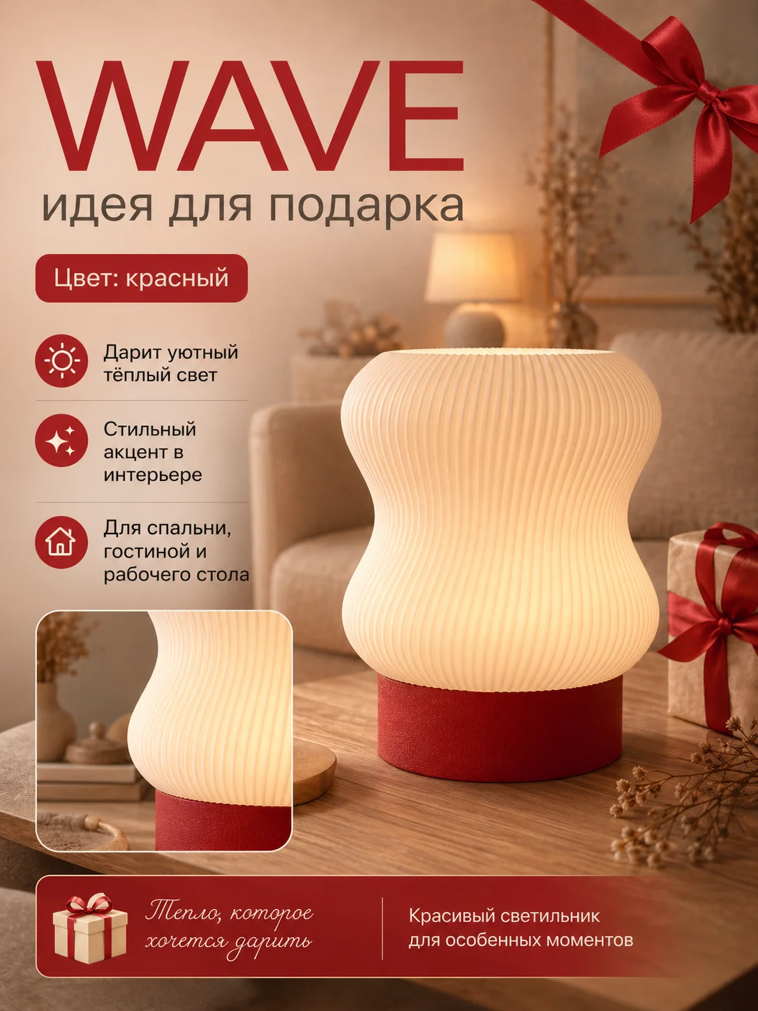Декоративный светильник Wave - миниатюра 3