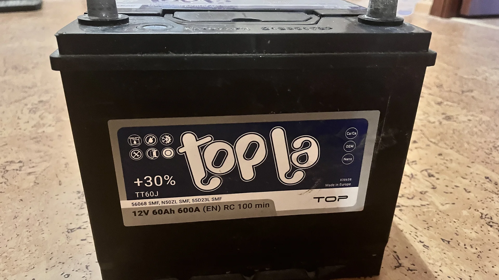 Аккумулятор автомобильный Topla TT60J 60 Ah - миниатюра 2