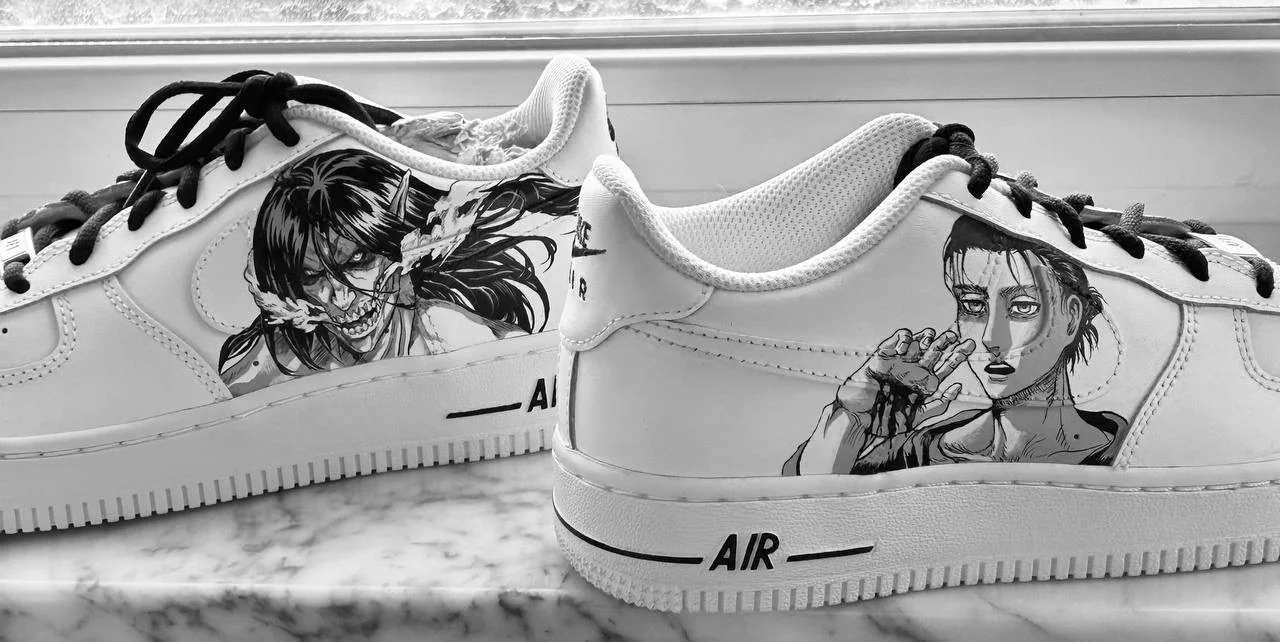 Кастомные кроссовки Nike Air на Атаку Титанов - изображение 1