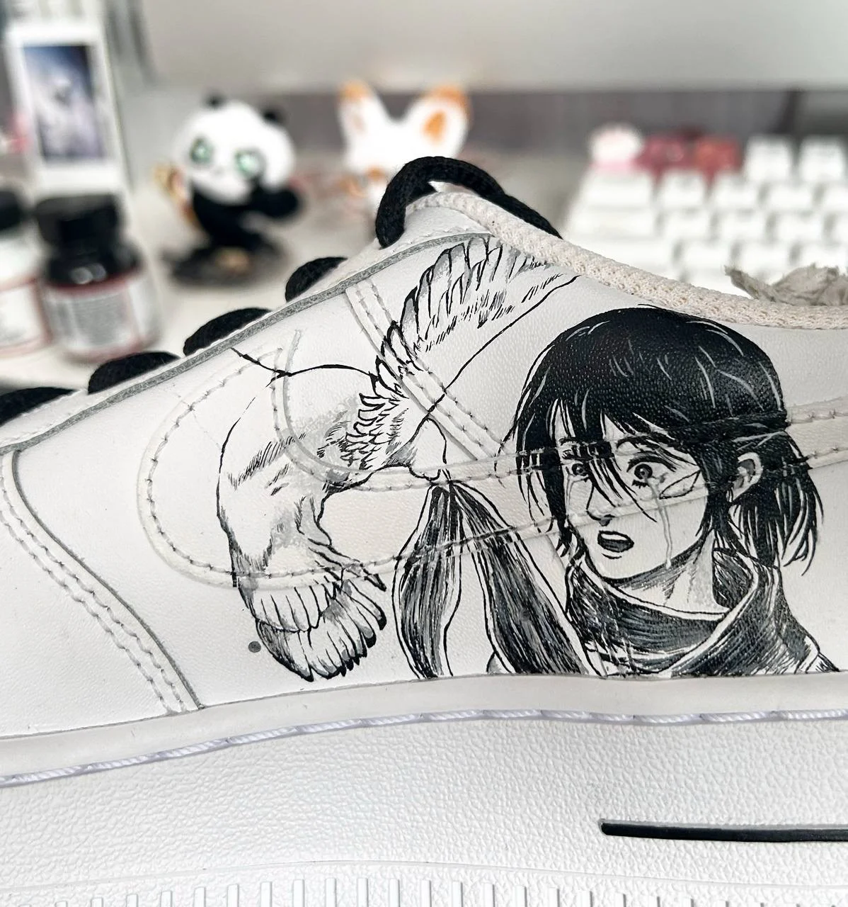 Кастомные кроссовки Nike Air на Атаку Титанов - миниатюра 3