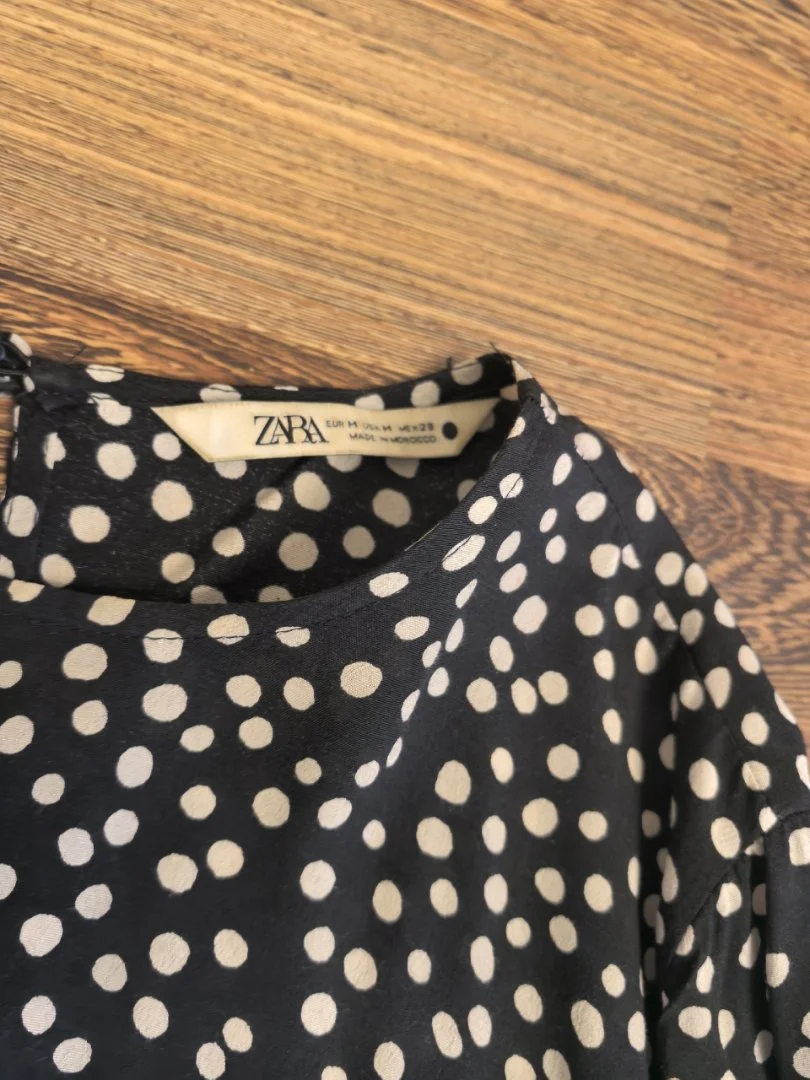 Платье макси ZARA в горошек 44 - миниатюра 4