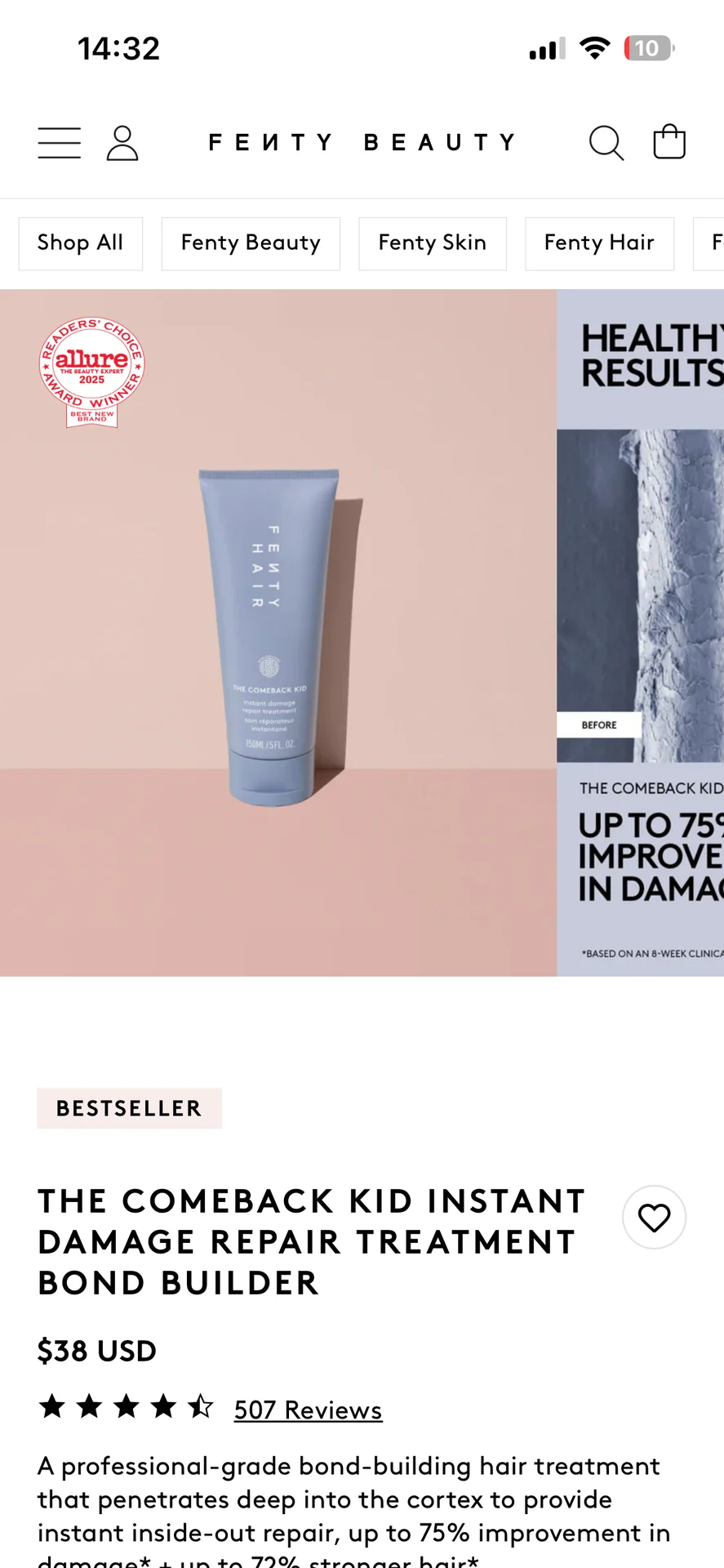Fenty beauty средство для волос - миниатюра 8
