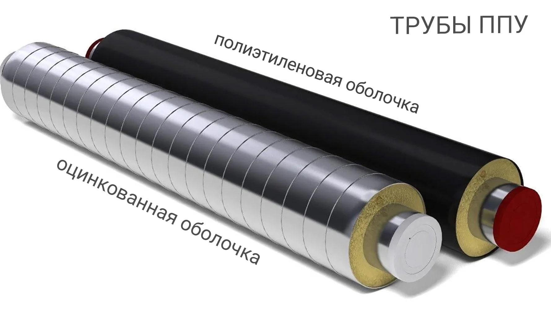 Трубы в ППУ и ВУС изоляции, запорная арматура, содк, расходники.