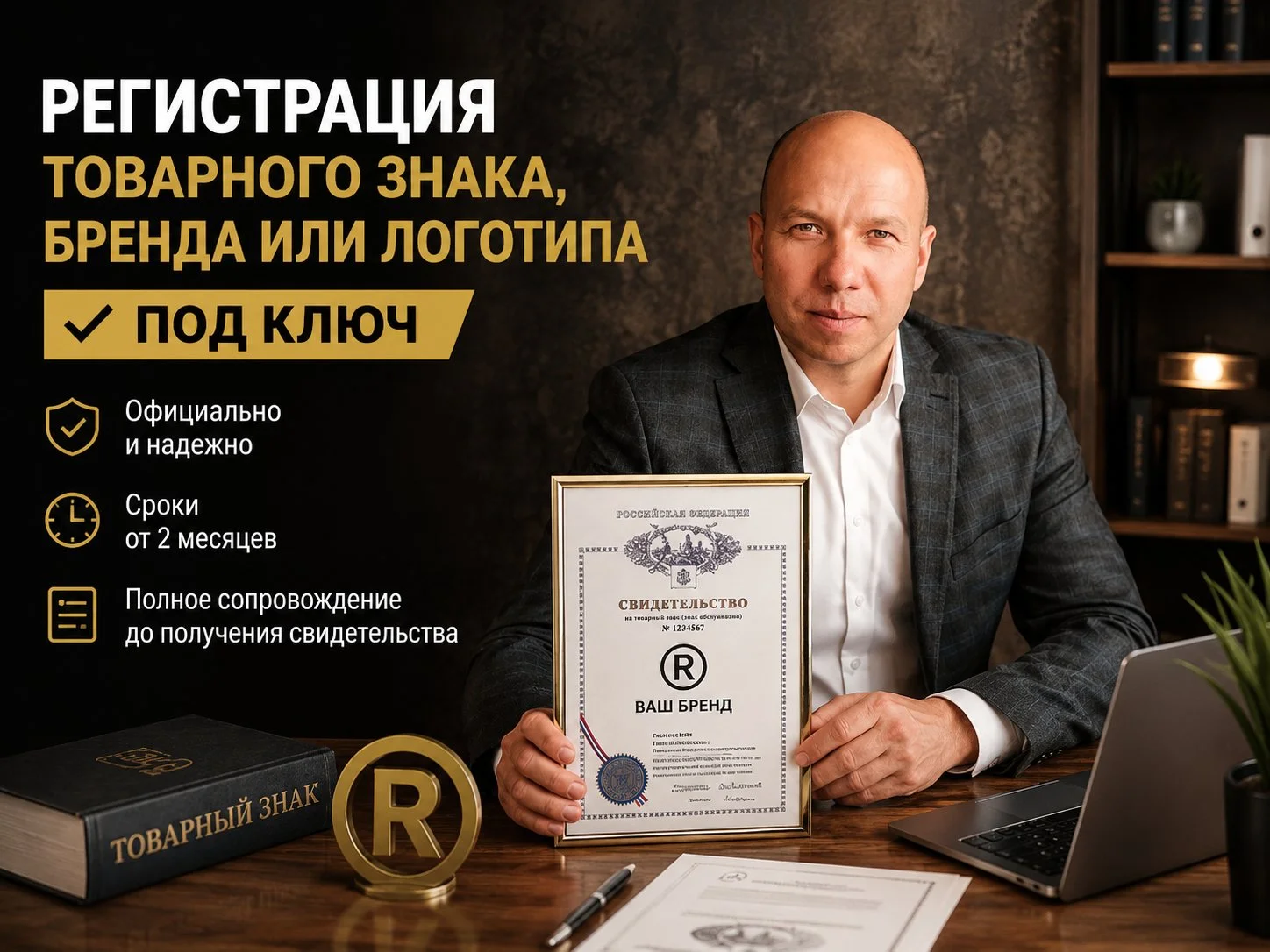 Регистрация товарного знака, бренда или логотипа под ключ - изображение 1