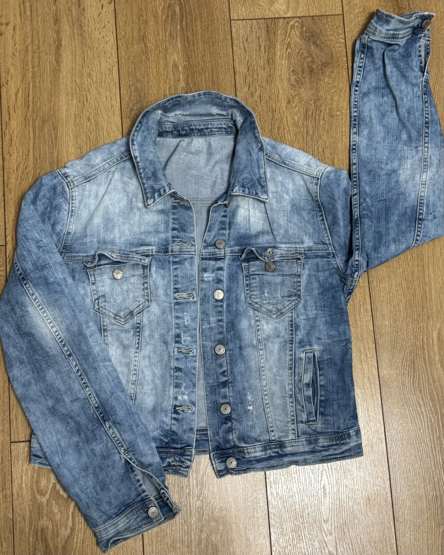 Джинсовая куртка Zara M - миниатюра 4