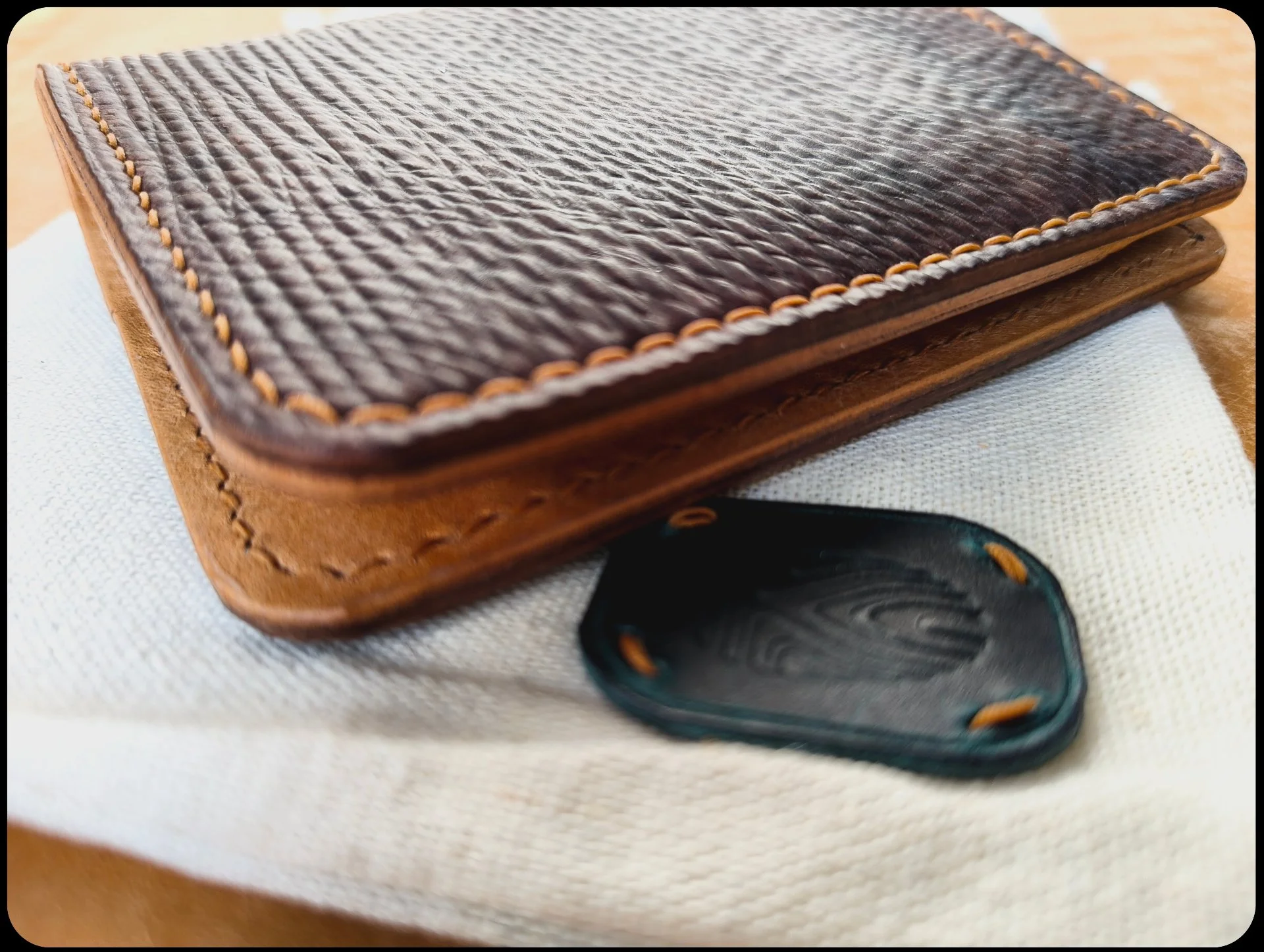 Кошелек из кожи Metta Catharina Shell Cordovan - миниатюра 6