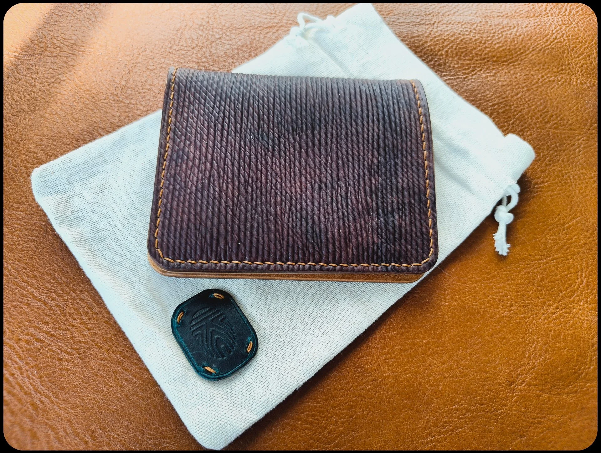 Кошелек из кожи Metta Catharina Shell Cordovan - миниатюра 7