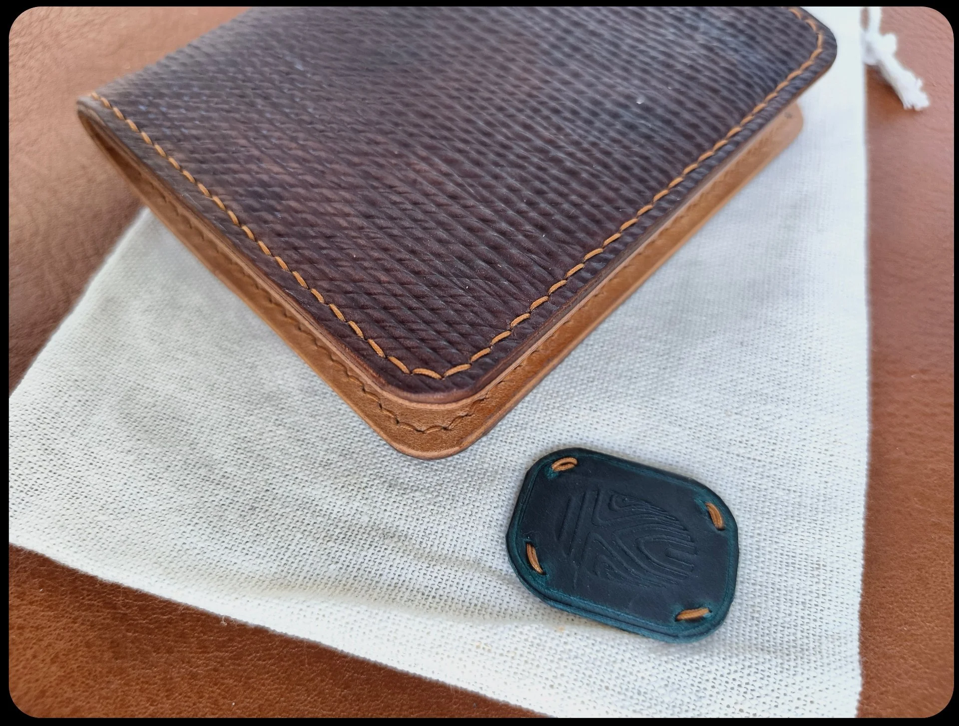 Кошелек из кожи Metta Catharina Shell Cordovan - миниатюра 11