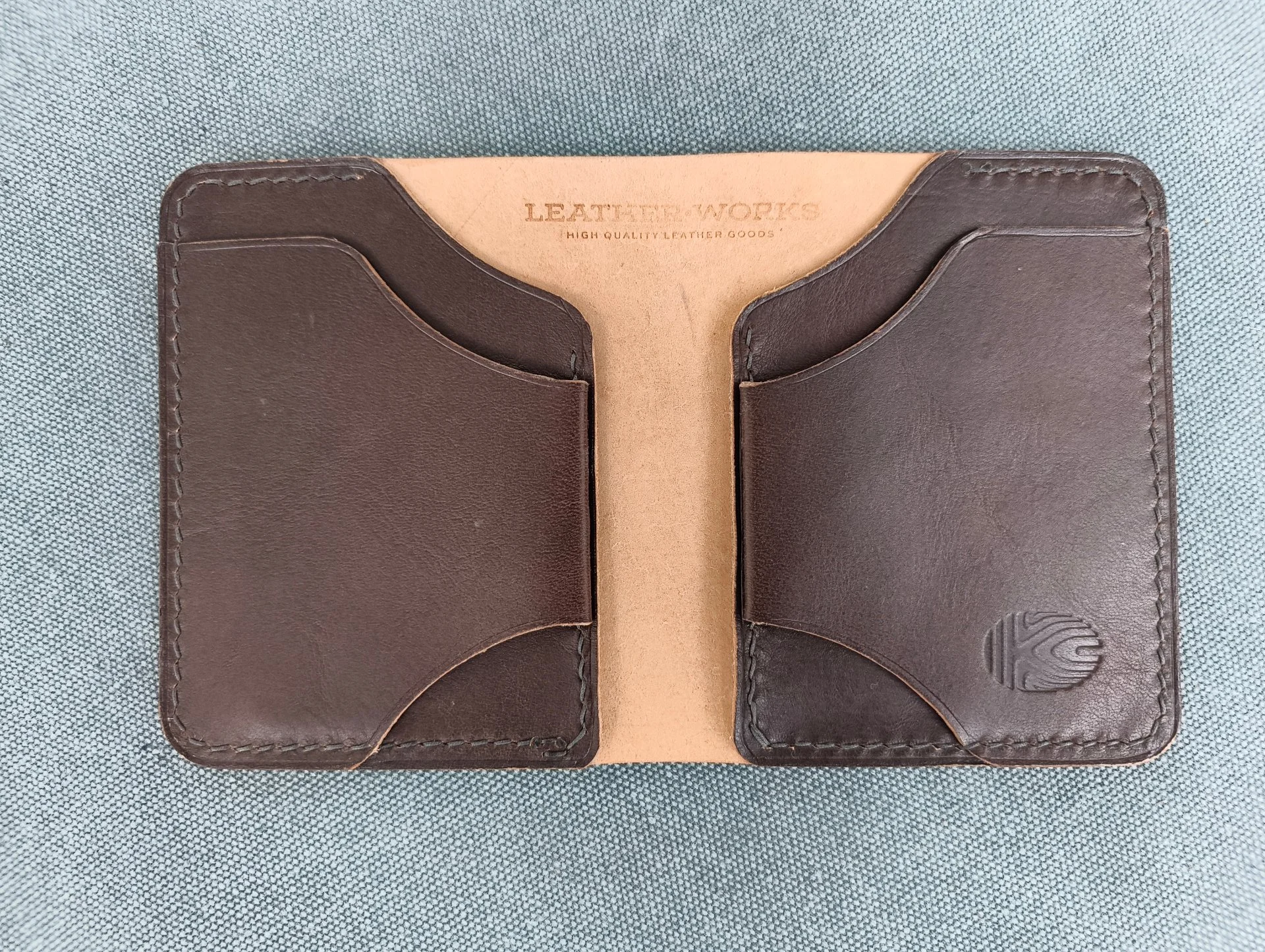 Картхолдер (bifold) из кожи Shell Cordovan - миниатюра 4