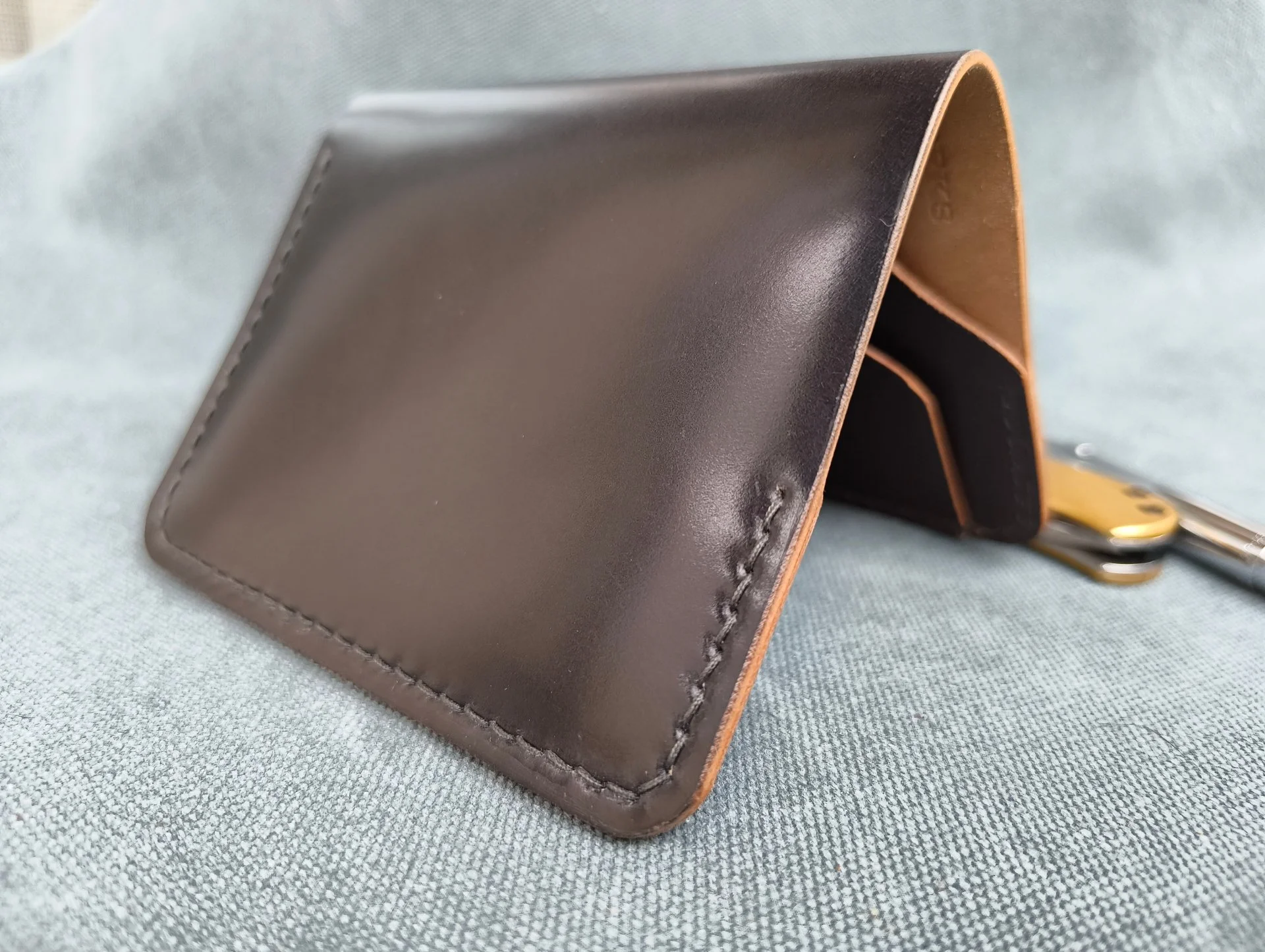 Картхолдер (bifold) из кожи Shell Cordovan - миниатюра 6