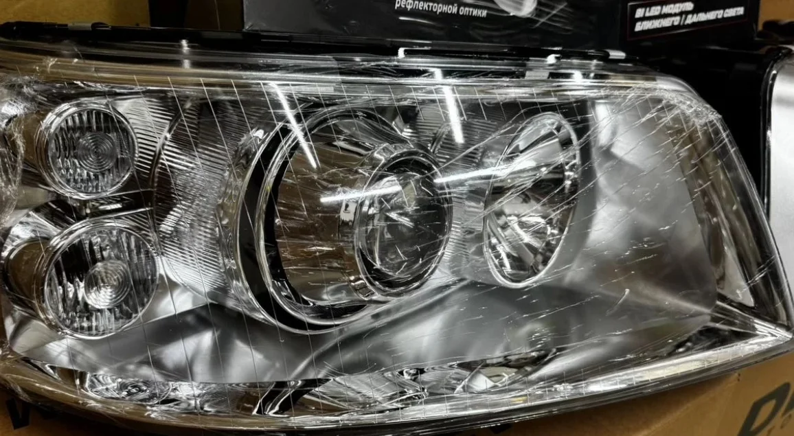 Фары Volkswagen Т5 с Bi-led модулем 03-09 г.в - миниатюра 3