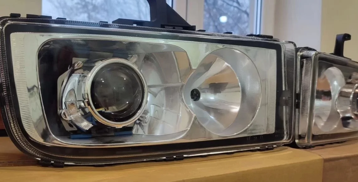 Фары mercedes axor 2 Bi-Led лев/прав - миниатюра 4