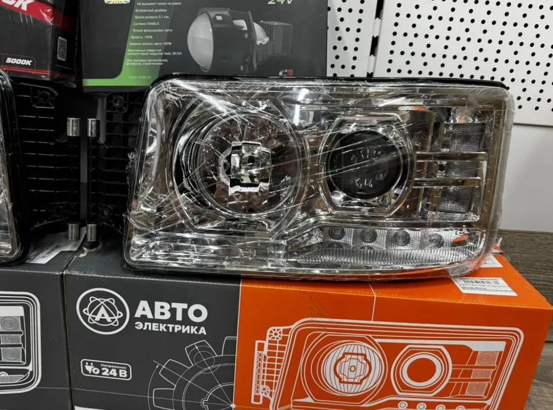 Фары на камаз 5490 с Bi-led модулем - миниатюра 2