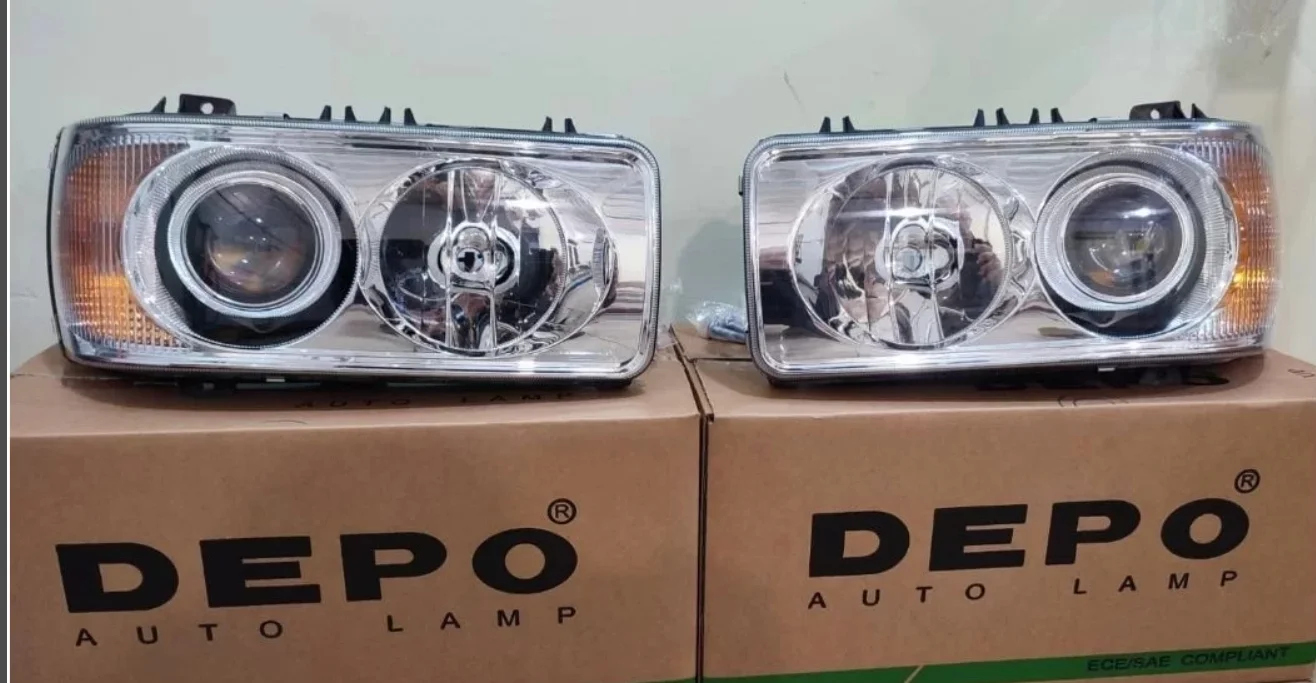 Фары bi LED линзы даф 95/105 левая/правая Depo - изображение 1