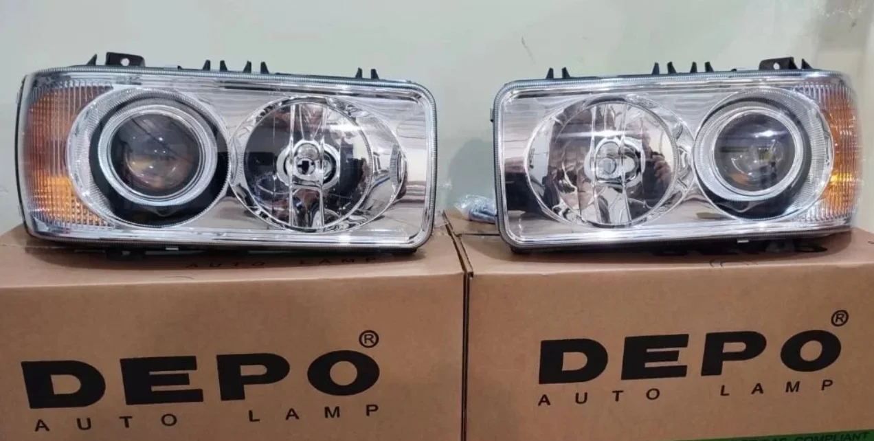 Фары bi LED линзы даф 95/105 левая/правая Depo - миниатюра 2
