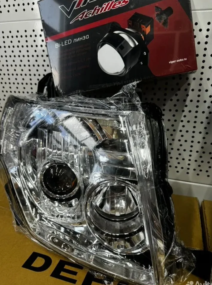 Фары Mitsubishi Pajero с Bi-LED модулем - миниатюра 6