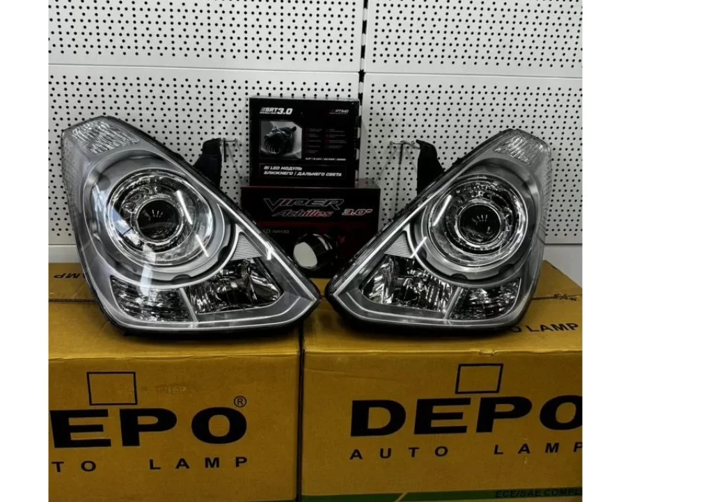 Фары Hyundai Starex с Bi-led модулем - миниатюра 2