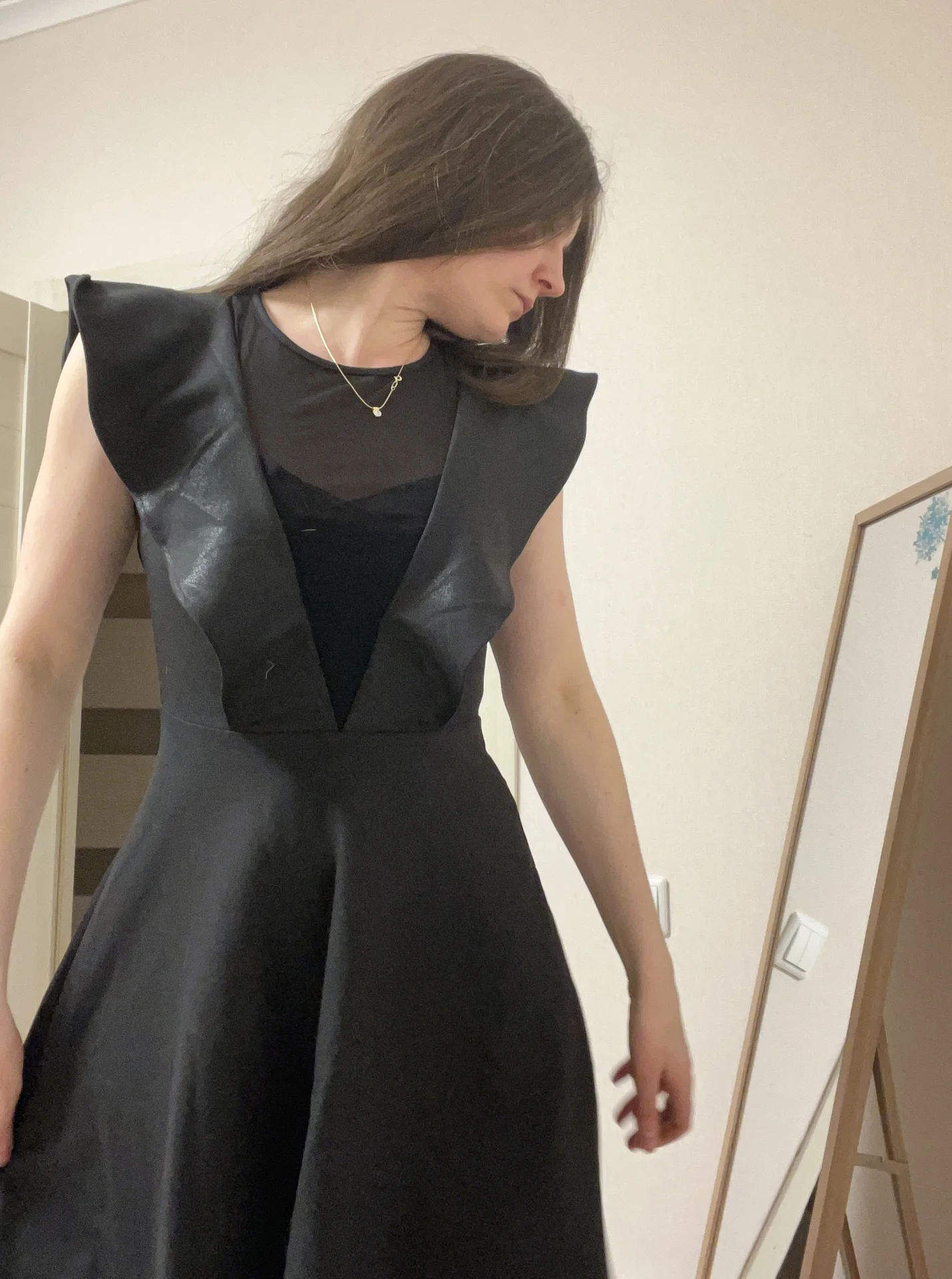 Черное платье guess xs-s (38) - миниатюра 2