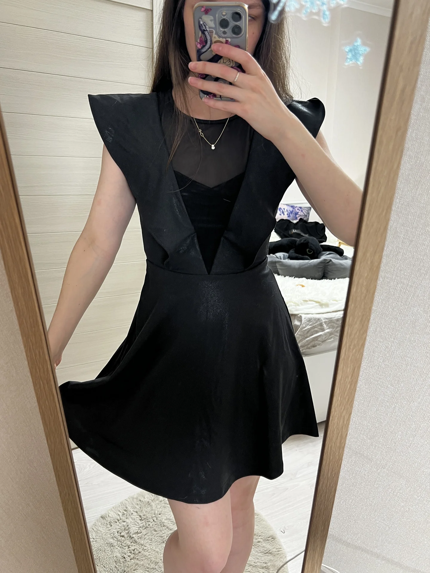 Черное платье guess xs-s (38) - миниатюра 4