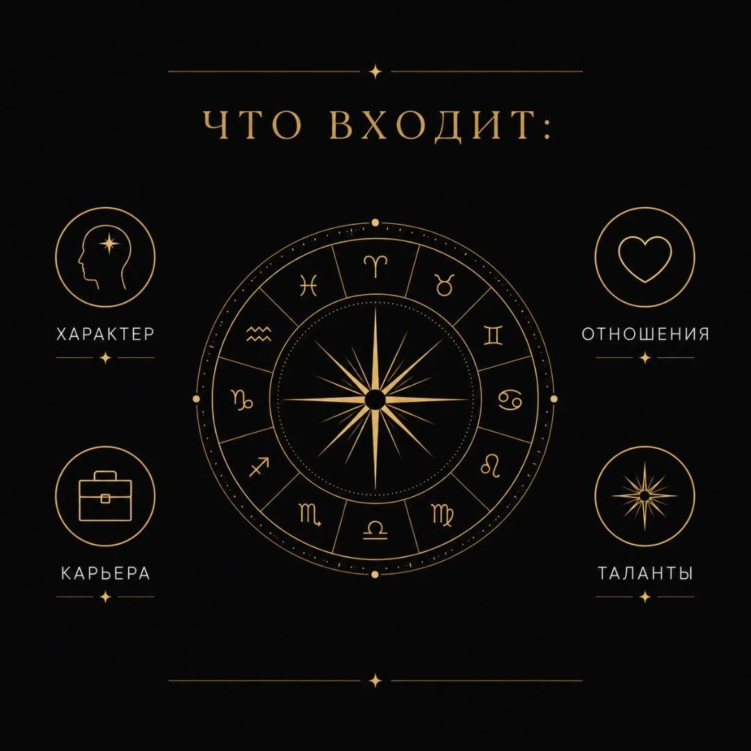 Натальная карта по дате рождения | PDF-разбор - миниатюра 2