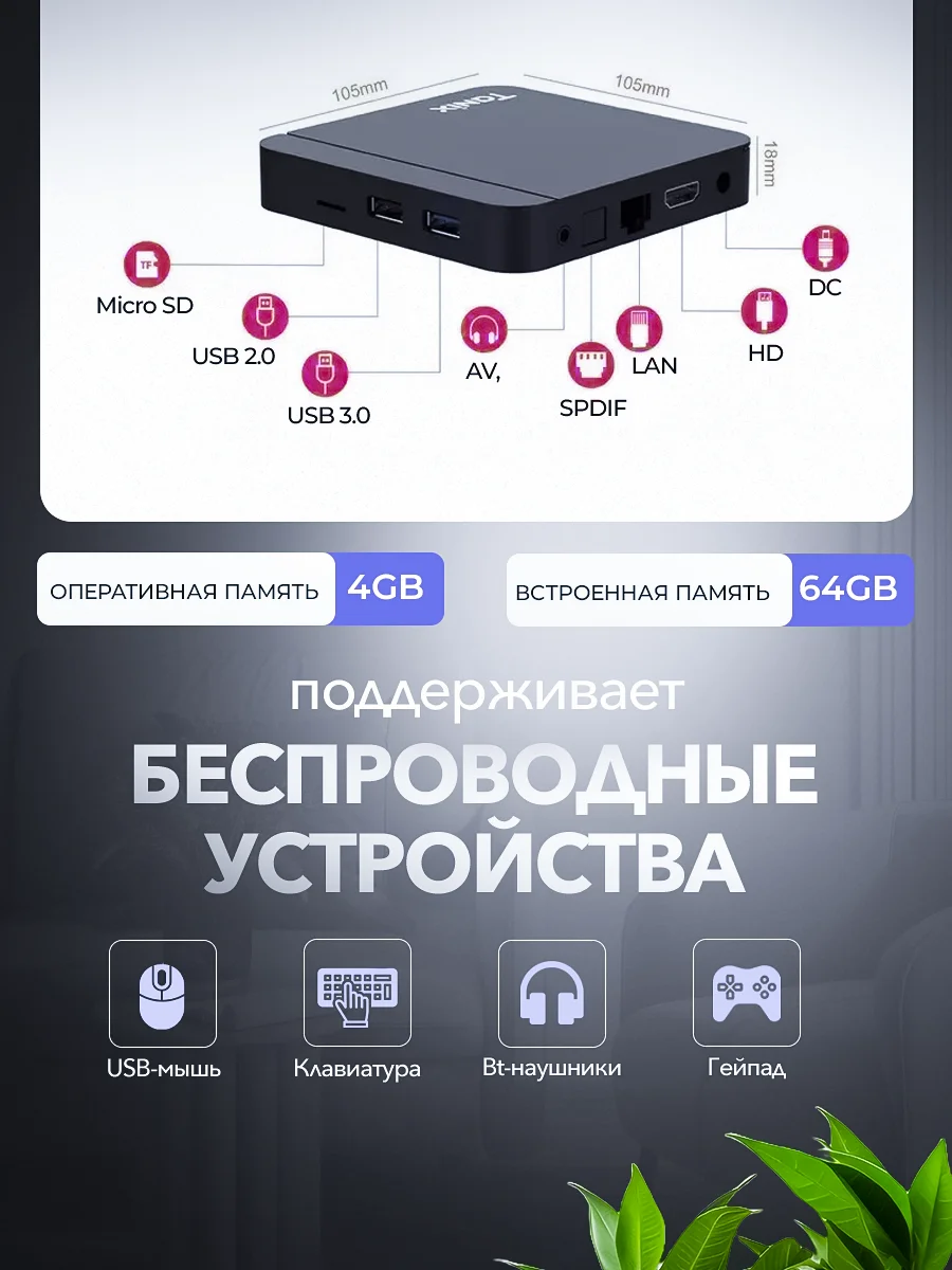 Тв приставка tanix w2 - миниатюра 4