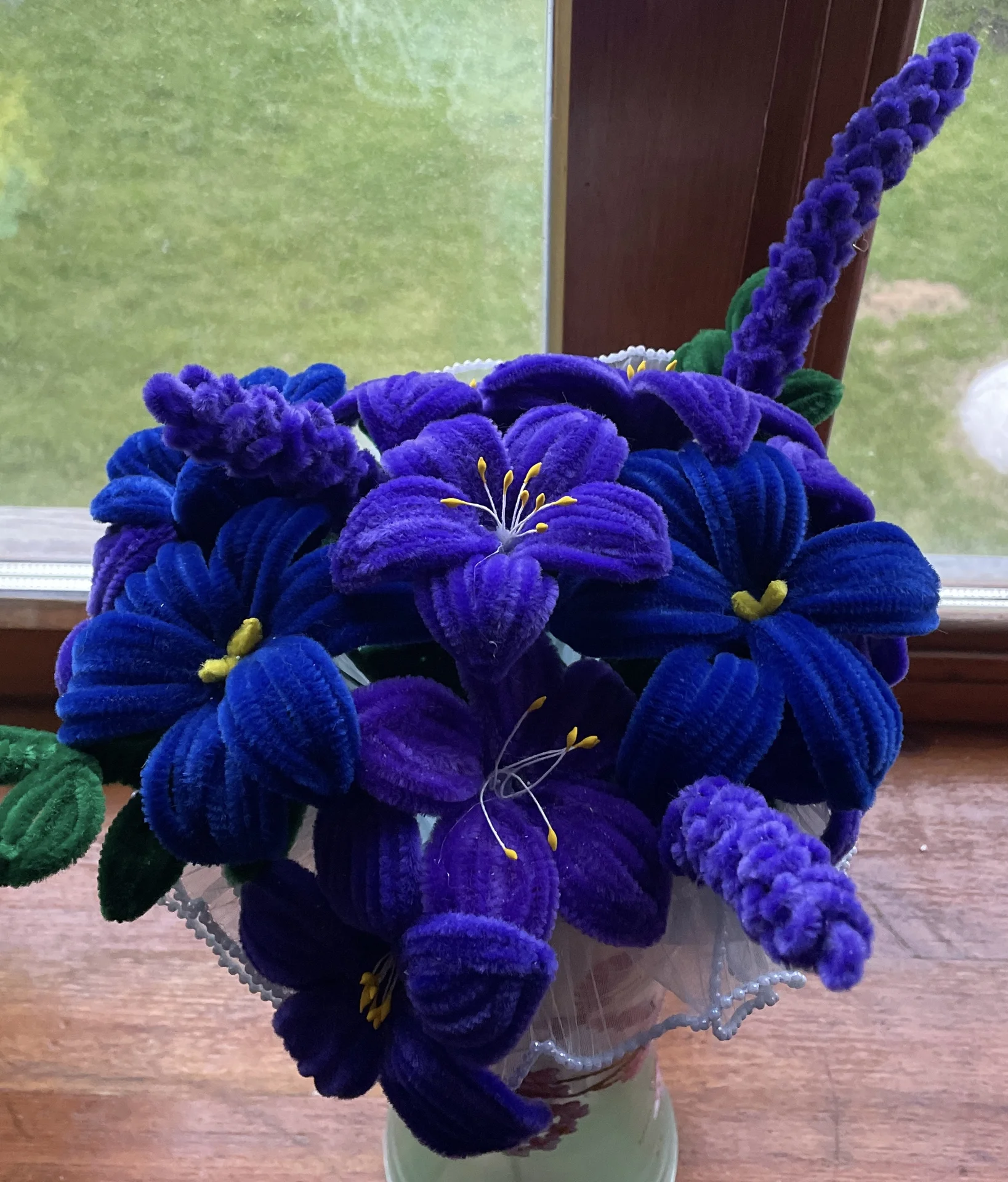 Цветы из синельной проволоки - миниатюра 2