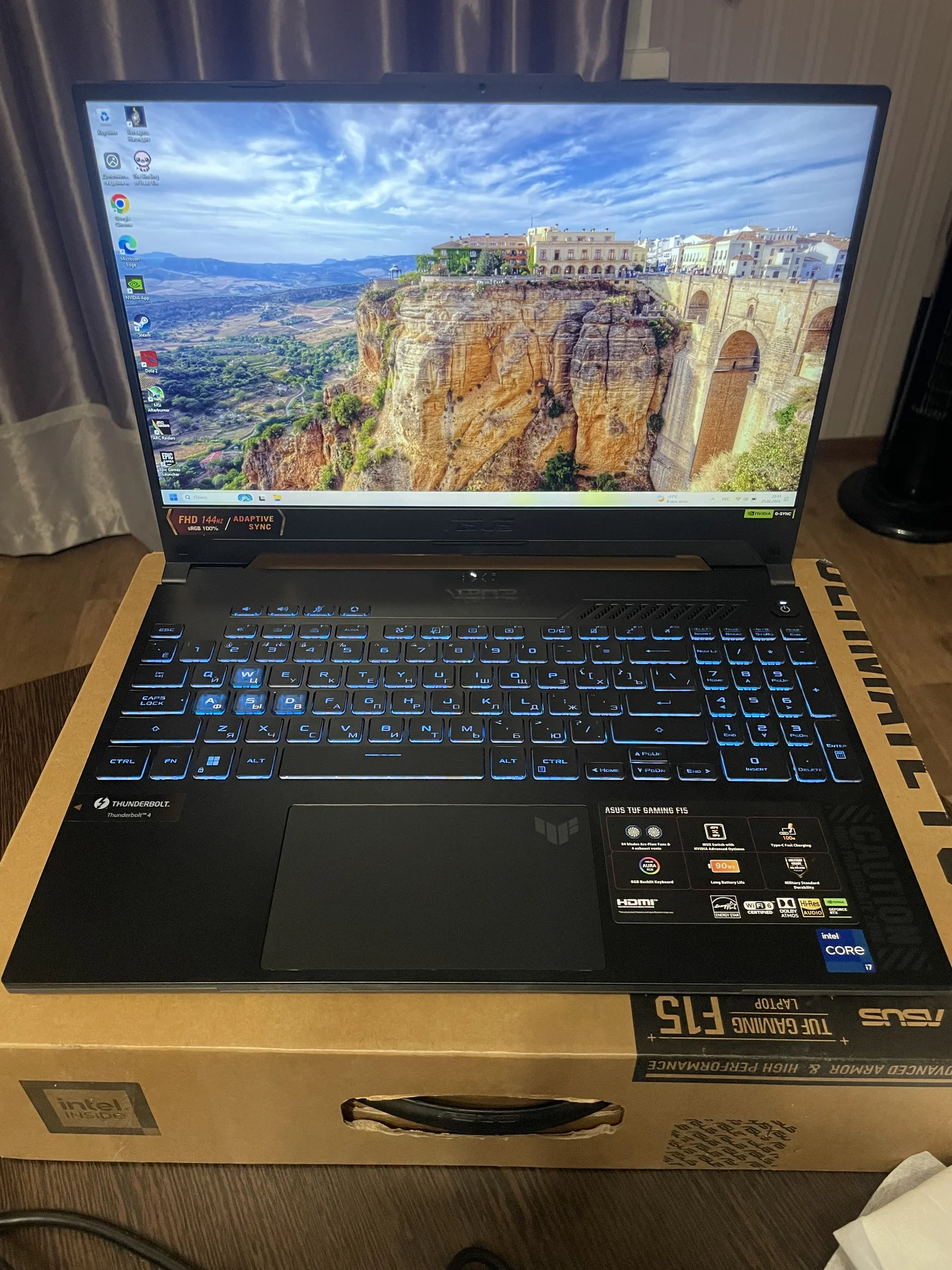 Ноутбук на RTX 4070 Asus TUF Gaming F15 - миниатюра 3