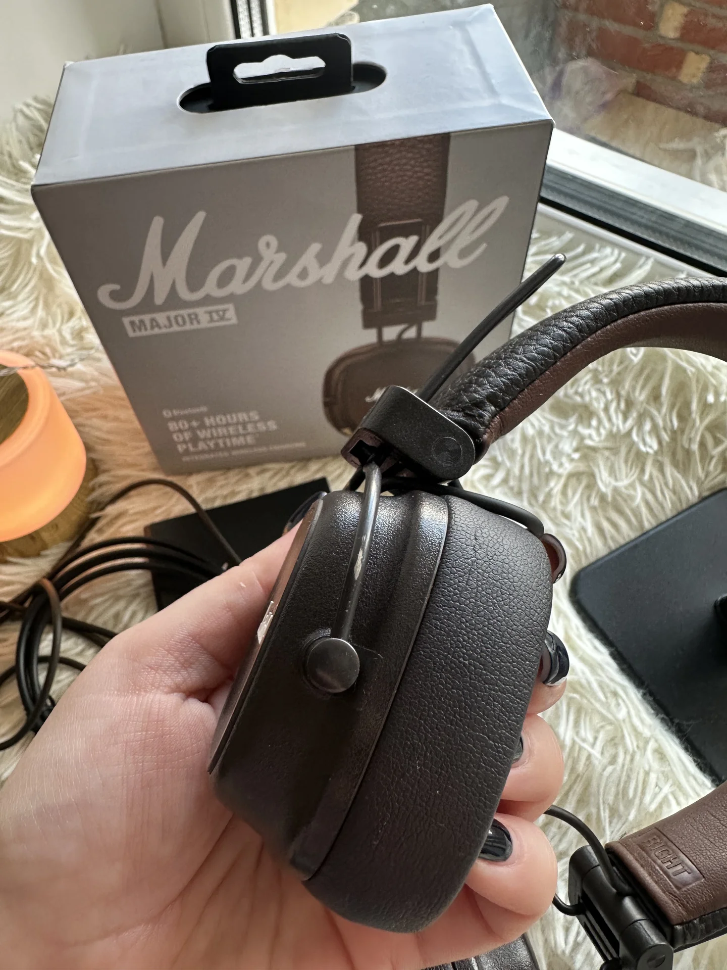 наушники Marshall Major IV коричневый - миниатюра 4
