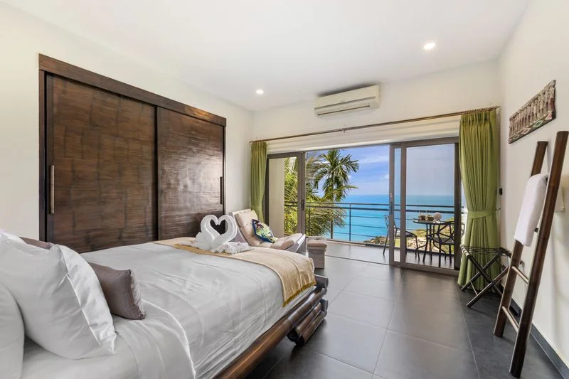 Вилла с видом на море, личным персоналом и бассейном в районе Чавенг Ной, острова Самуи - миниатюра 3