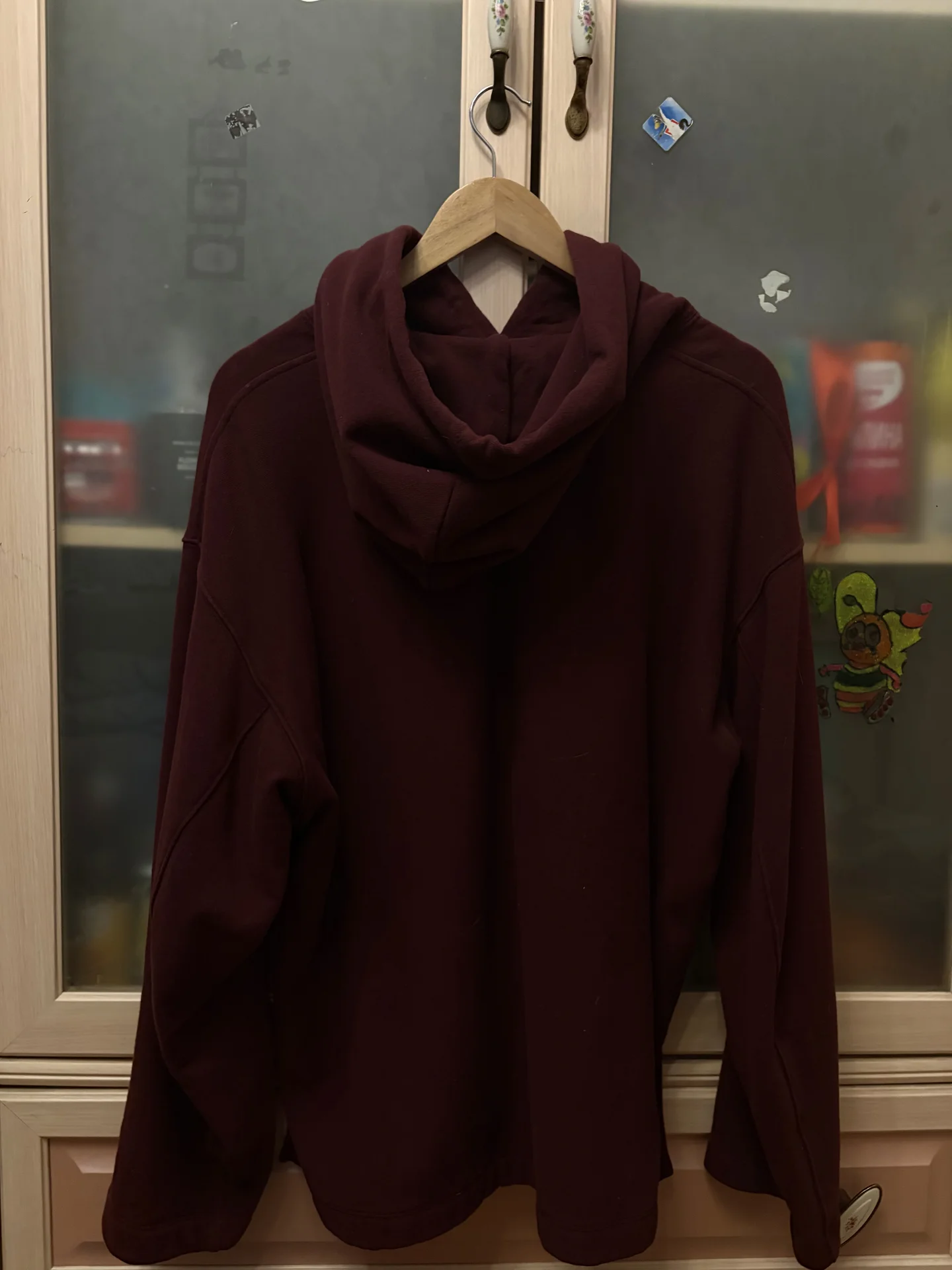 Худи Uniqlo малиновое - миниатюра 3