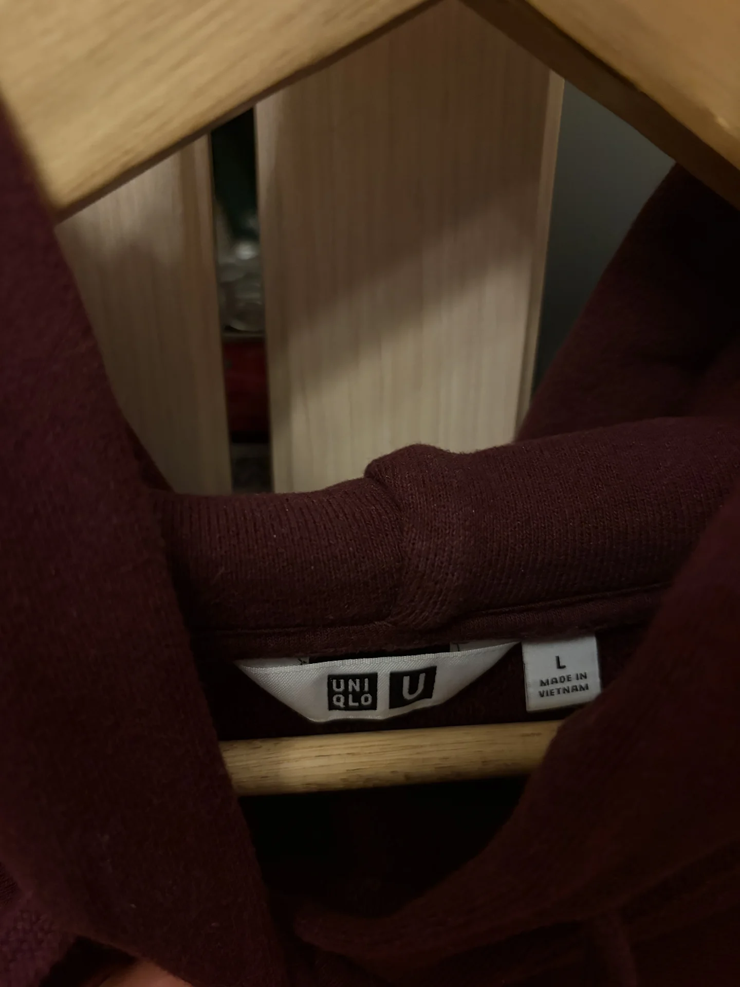 Худи Uniqlo малиновое - миниатюра 5