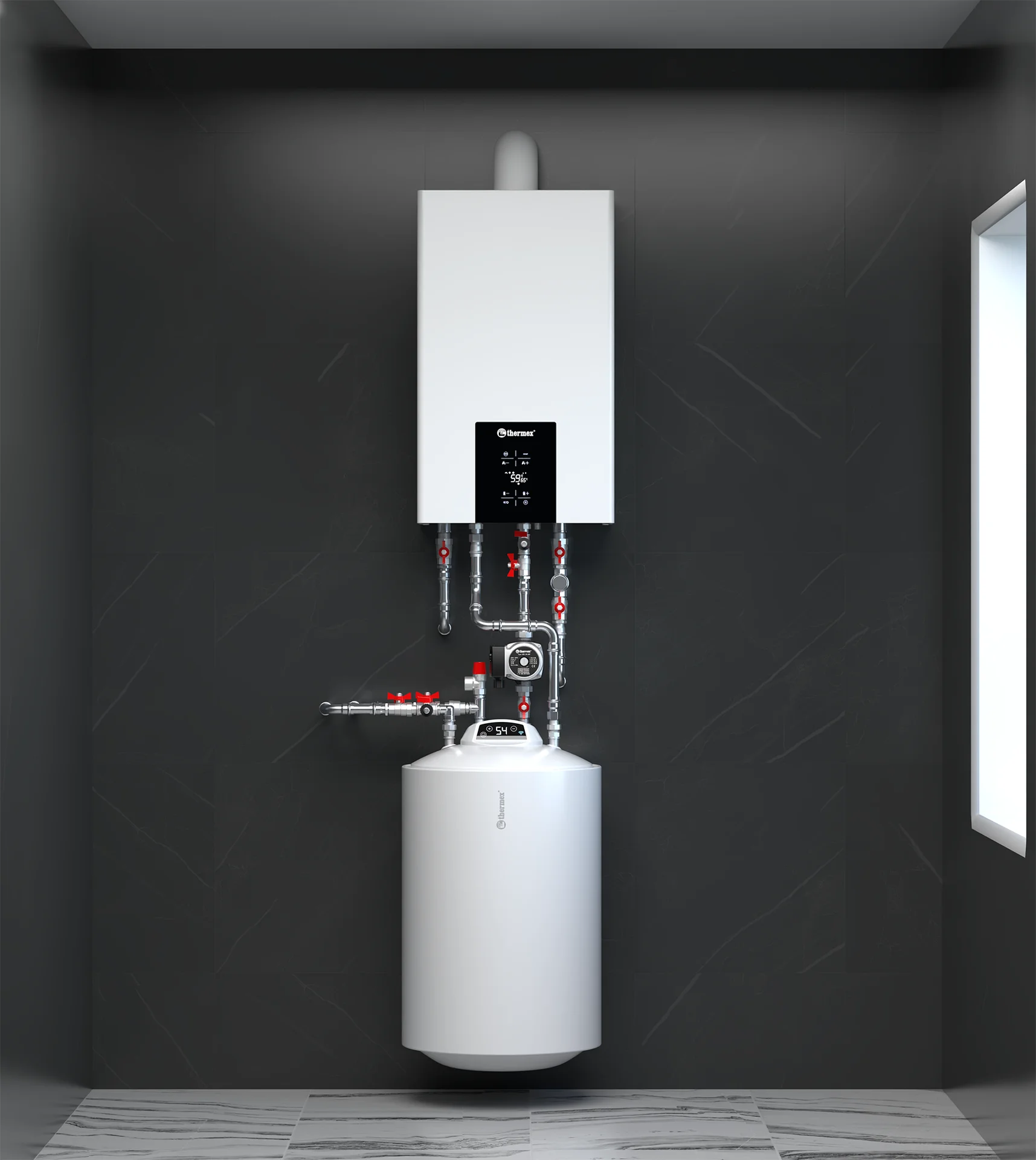 Котел газовый Thermex Blaze WiFi 10-40 кВт - миниатюра 3