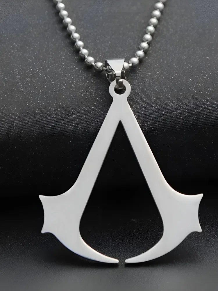 Подвеска-кулон из игры Assassin's Creed Ассасин Крид из нержавеющей стали с цепочкой 60 см. - миниатюра 2