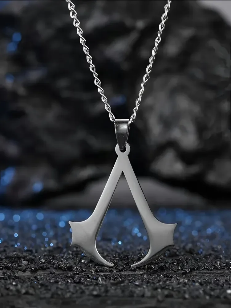 Подвеска-кулон из игры Assassin's Creed Ассасин Крид из нержавеющей стали с цепочкой 60 см. - миниатюра 3