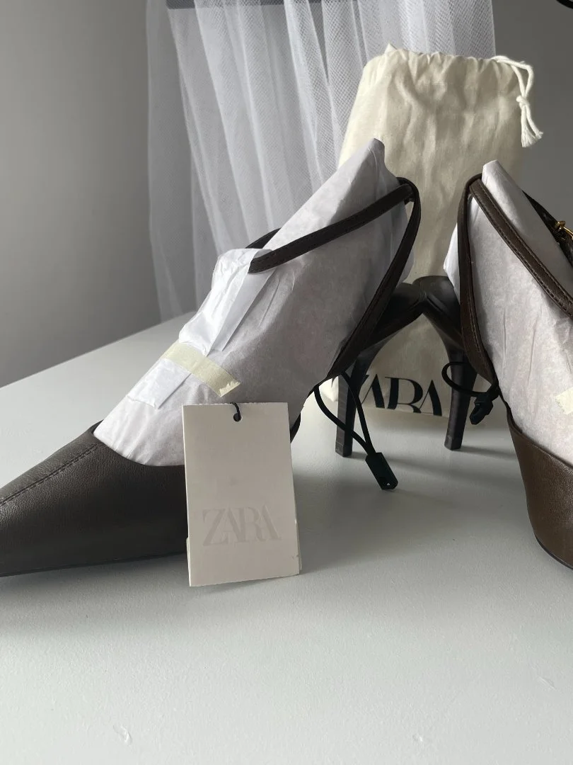 Zara, туфли, 38 размер, mules, 100% овечья кожа - миниатюра 5