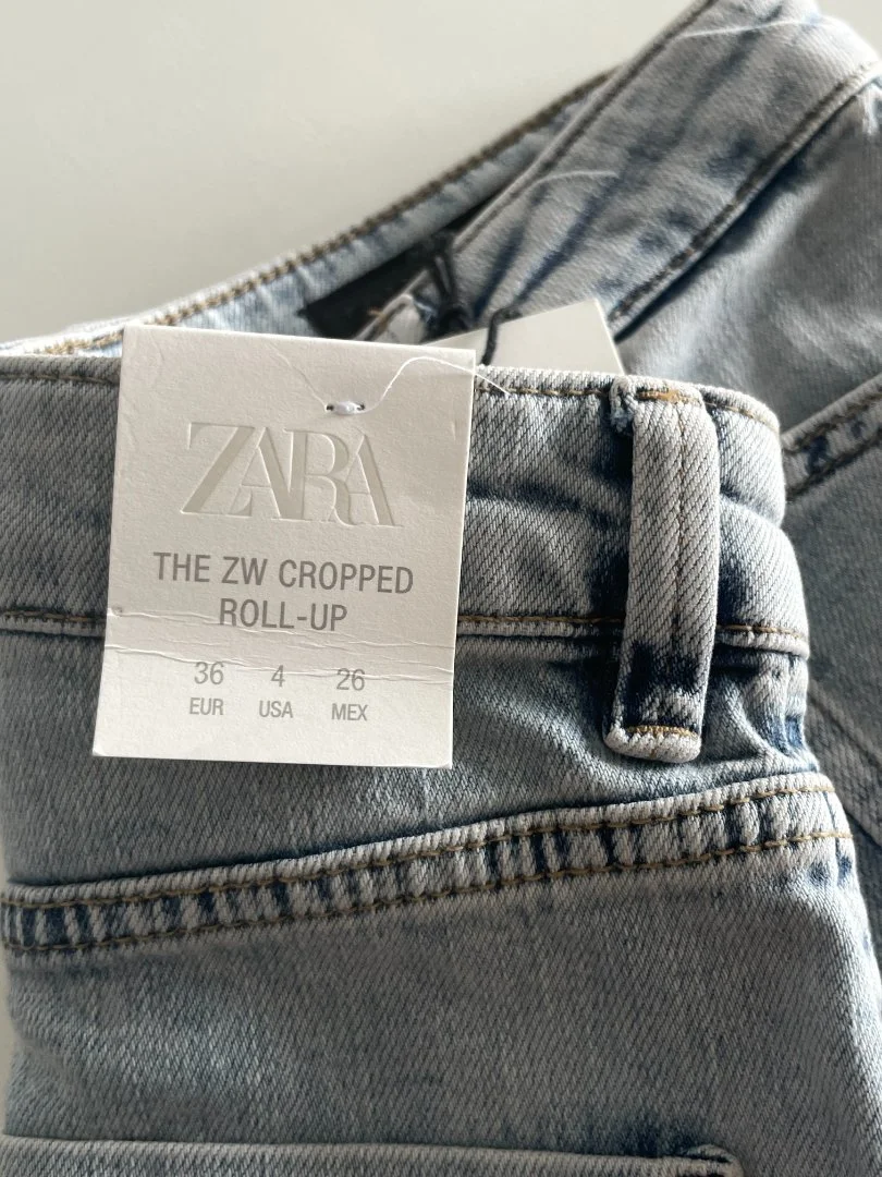 Стильные капри Zara ZW collection, новые (брюки, джинсы) - миниатюра 6