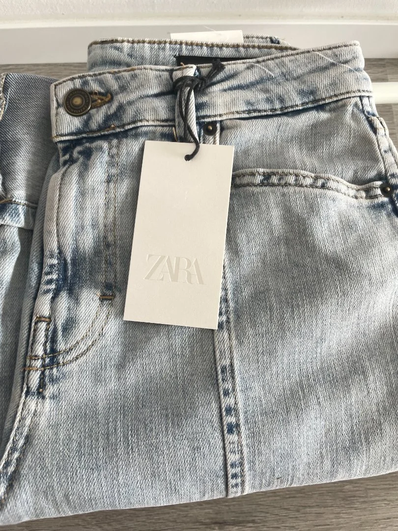 Стильные капри Zara ZW collection, новые (брюки, джинсы) - миниатюра 5