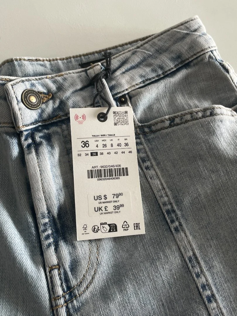 Стильные капри Zara ZW collection, новые (брюки, джинсы) - миниатюра 7