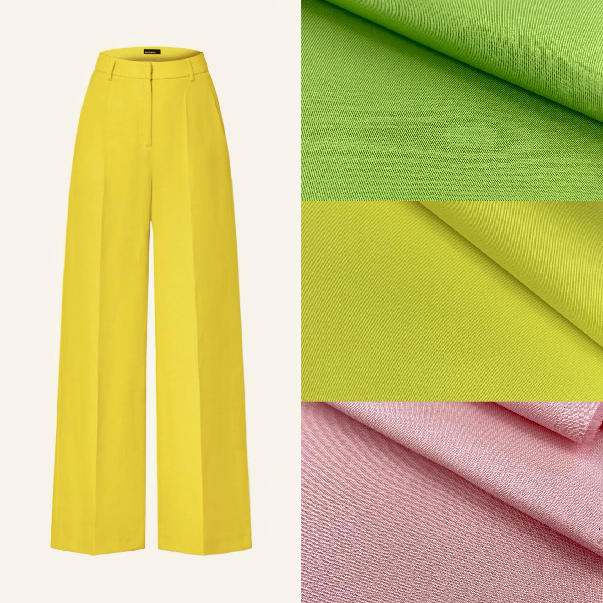 Итальянский твил стрейч. Balenciaga.Twill. Желтый - миниатюра 4