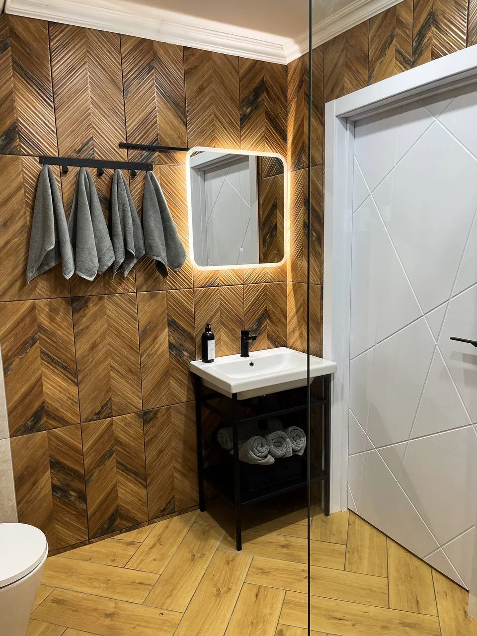 Geometria Village, дом a-frame баня, чан, бассейн - миниатюра 14